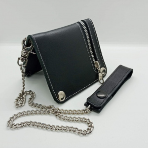 Billetera de cuero - Negra